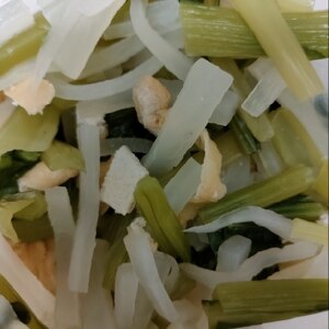 小松菜・大根・油揚げのさっと煮